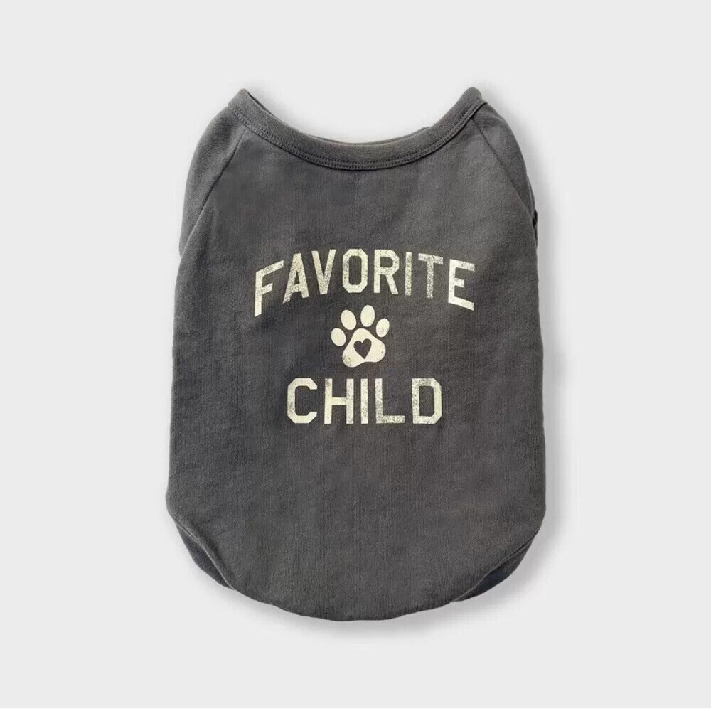 New - Grayson Pup Favorite Child Raglan Dog Pullover in Gray